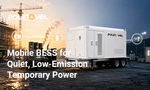 BESS mobile per energia temporanea silenziosa e a basse emissioni